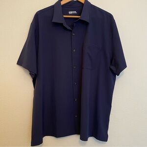 32 Degrees Cool‎ Men’s Short Sleeve Button Up Shirt Black XXL